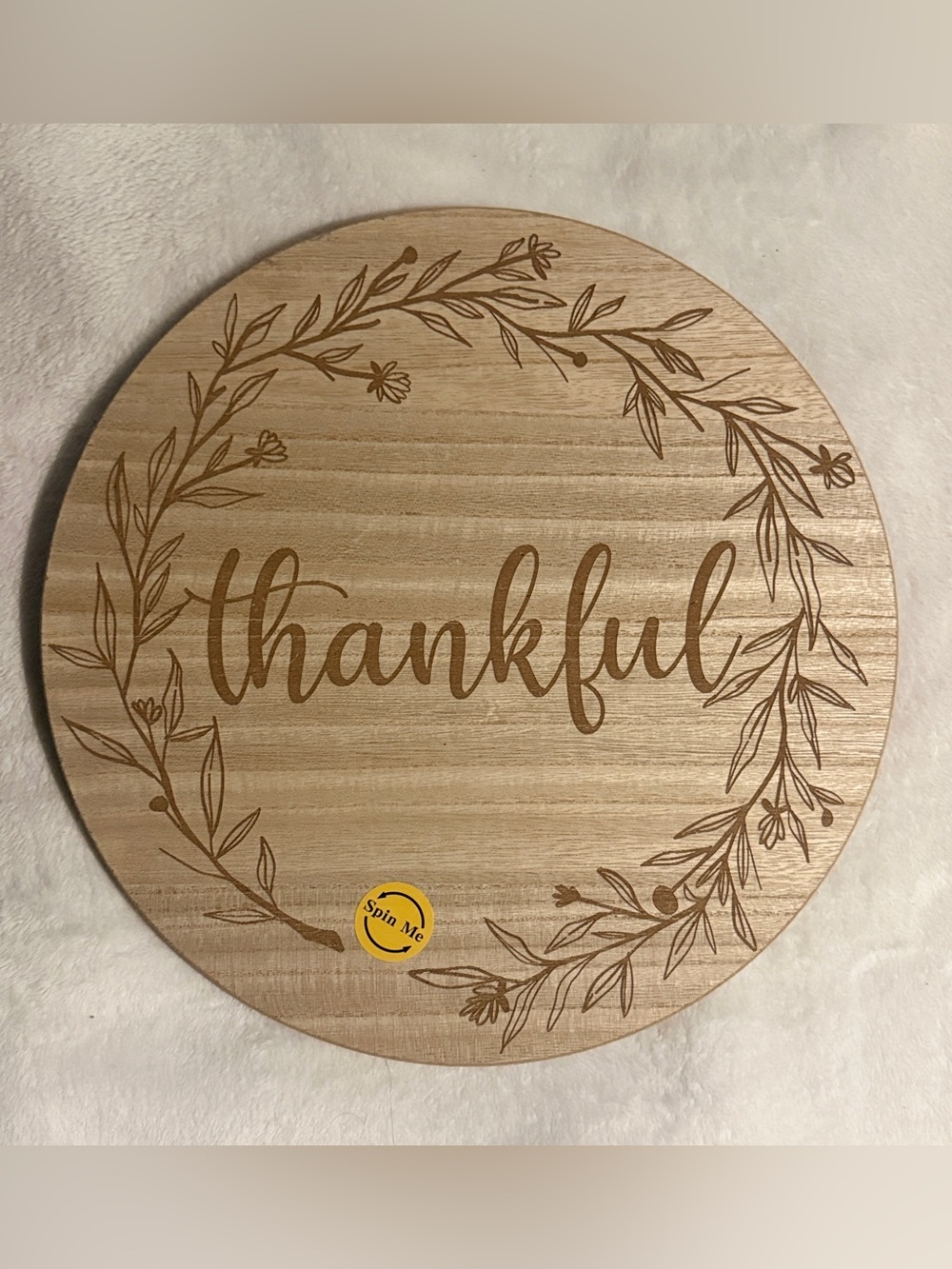 Round Harvest Decorative Lazy Susan  **Please Read Description